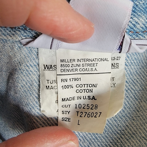 Vintage Rockies Western Denim Vest SZ L - Picture 6 of 7